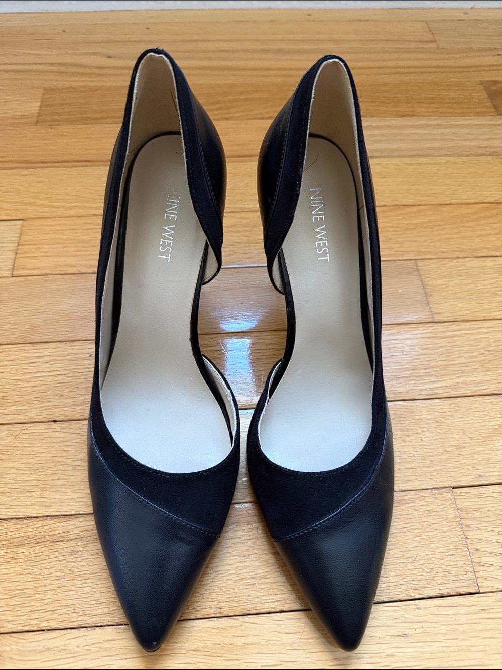 Nine West Black Pointed D'Orsay Pumps